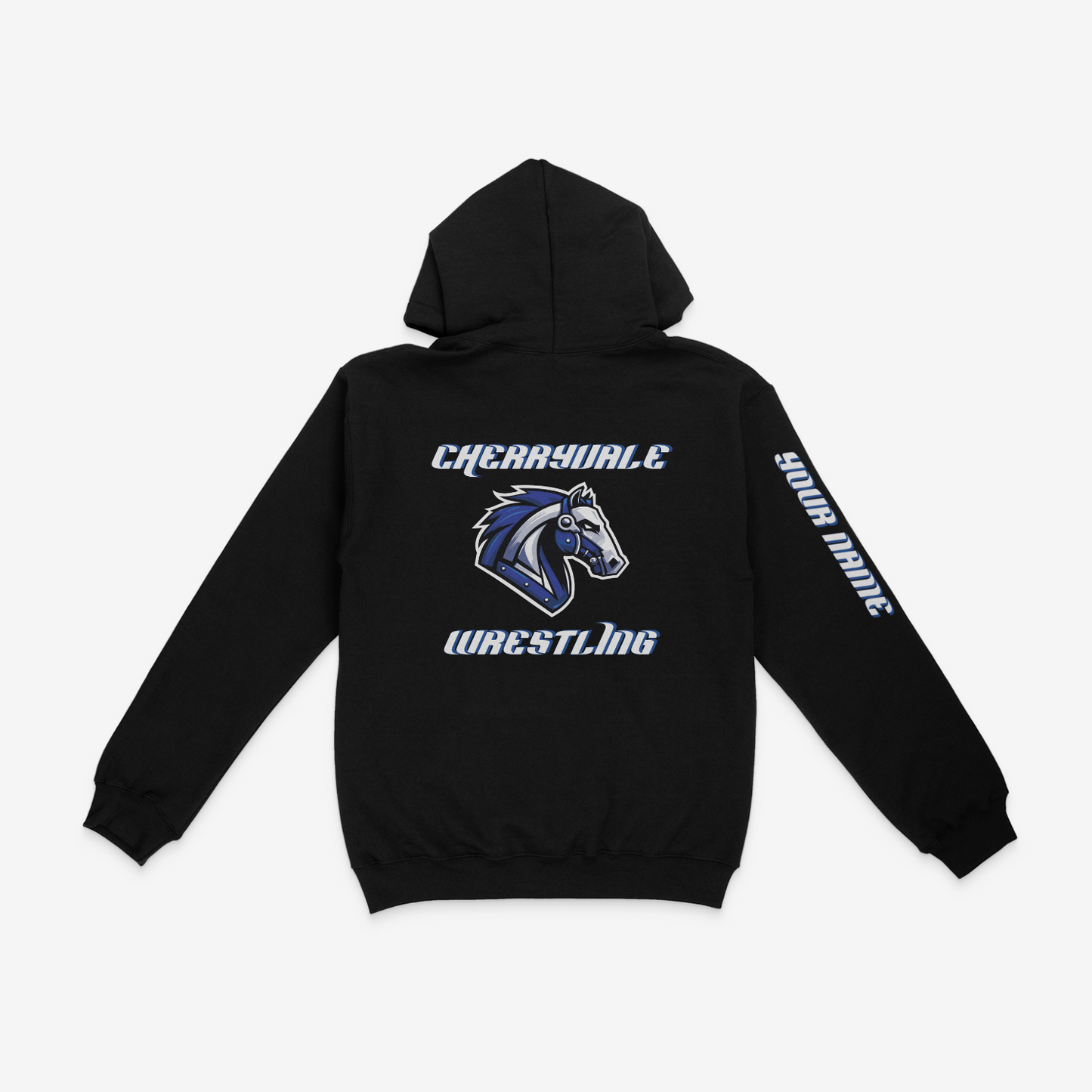Hoodie with print on back - Custom Name