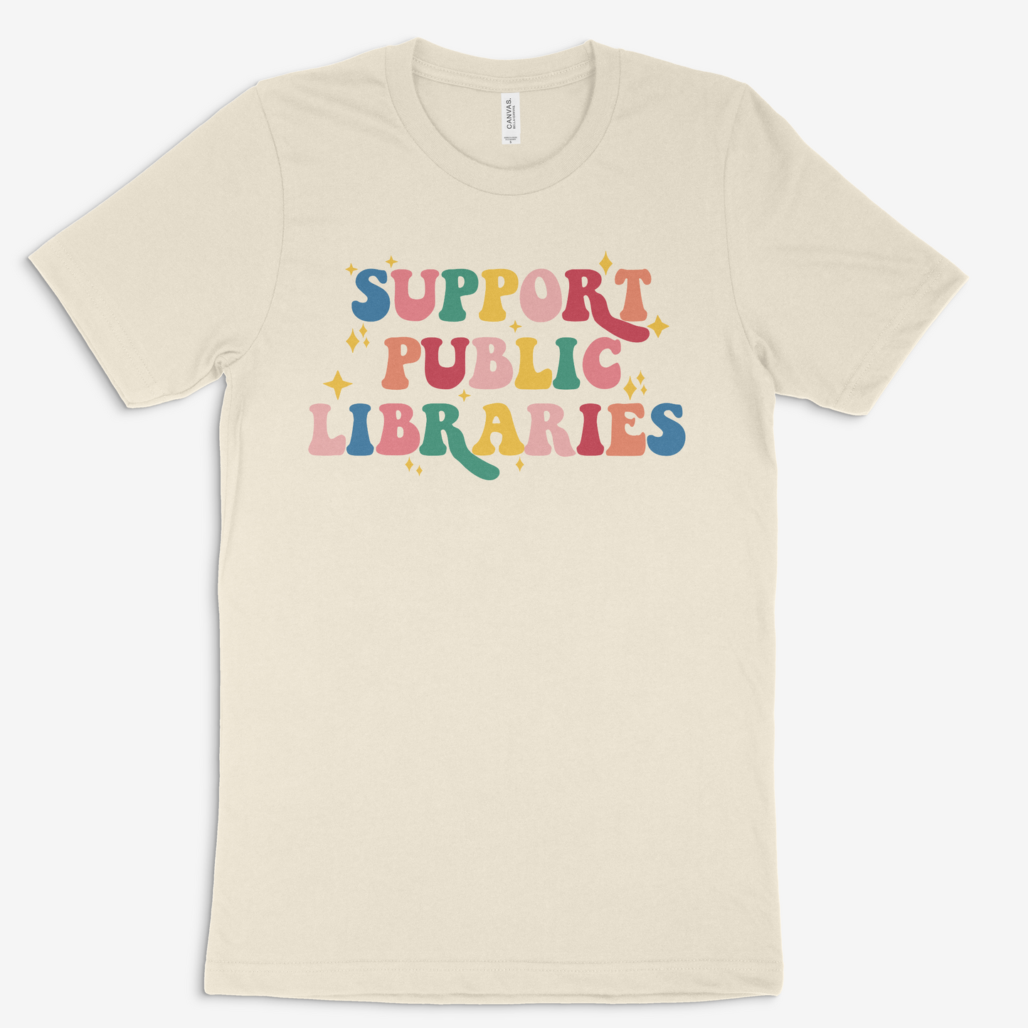 Support Public Libraries - Adult Bella + Canvas Short Sleeve Tee