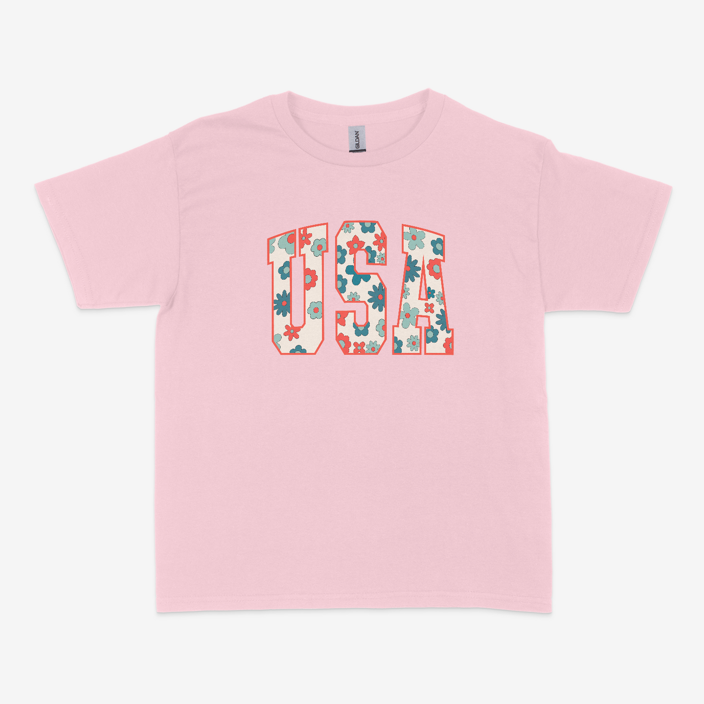 USA Flowers - Youth Gildan