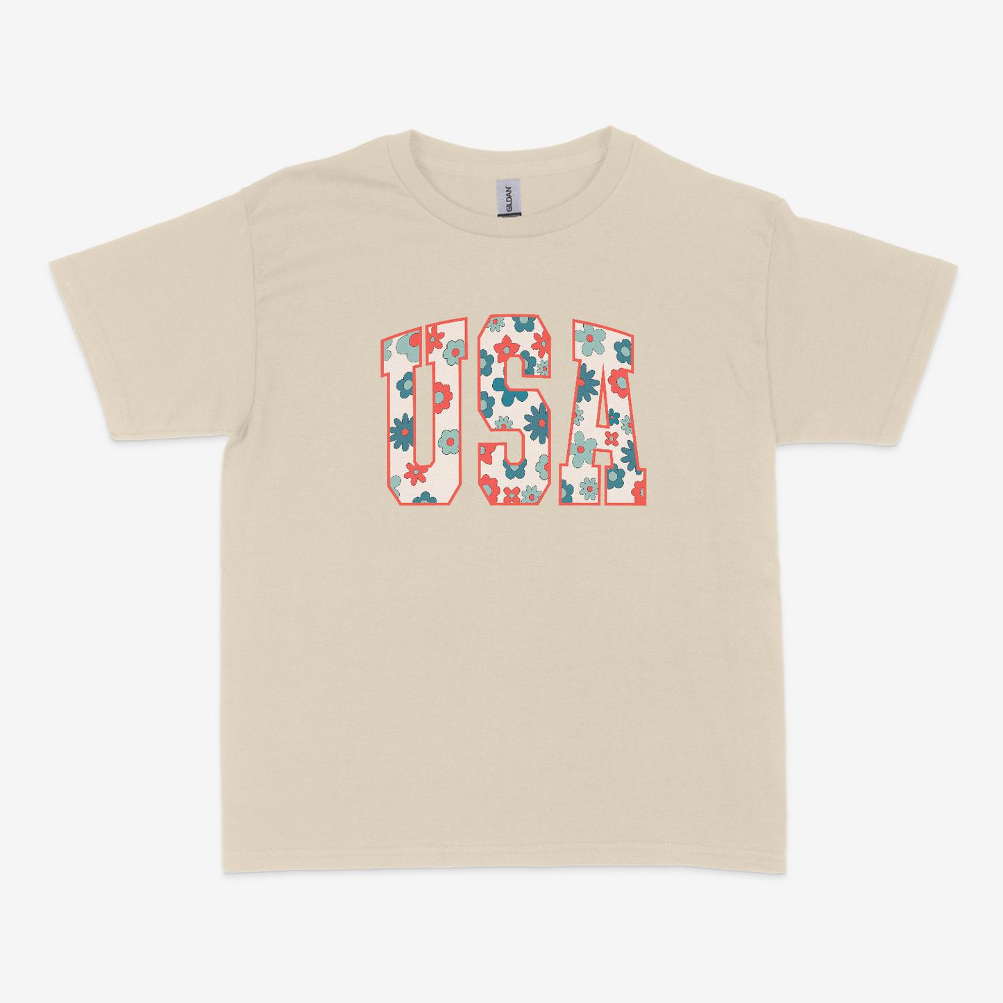 USA Flowers - Youth Gildan
