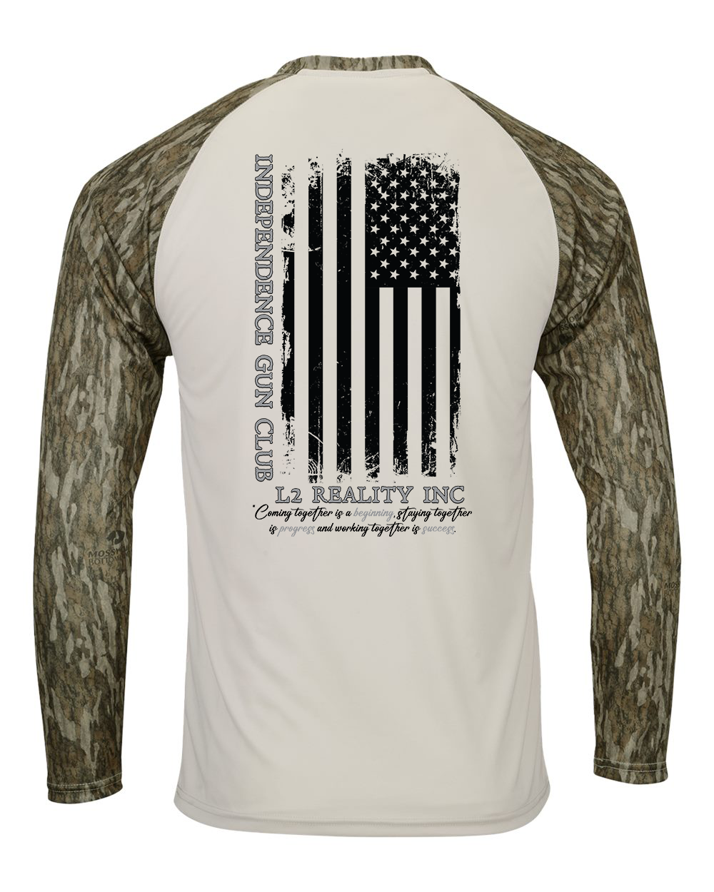 Paragon - Jackson Mossy Oak Colorblocked Long Sleeve T-Shirt - Black Print