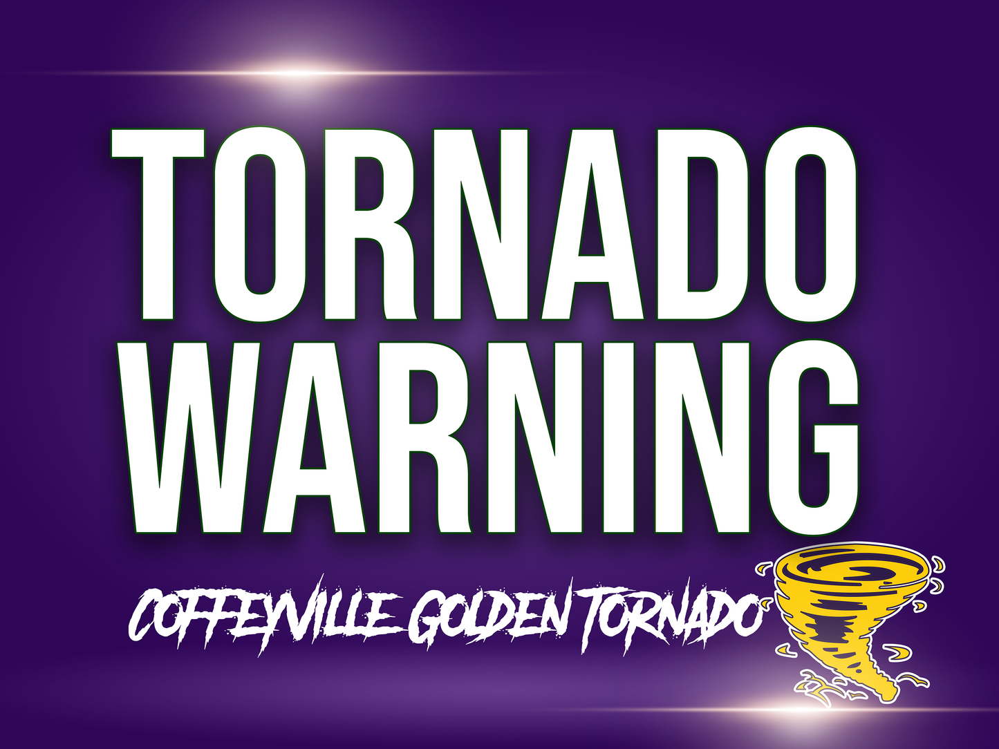 Modern Tornado GameDay Metal Yard Sign