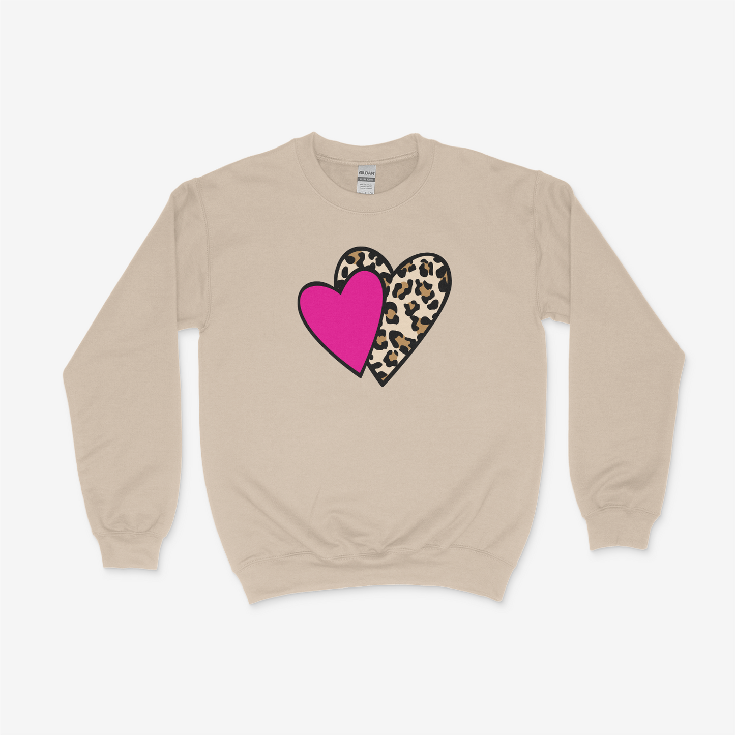 Two Hearts with Leopard