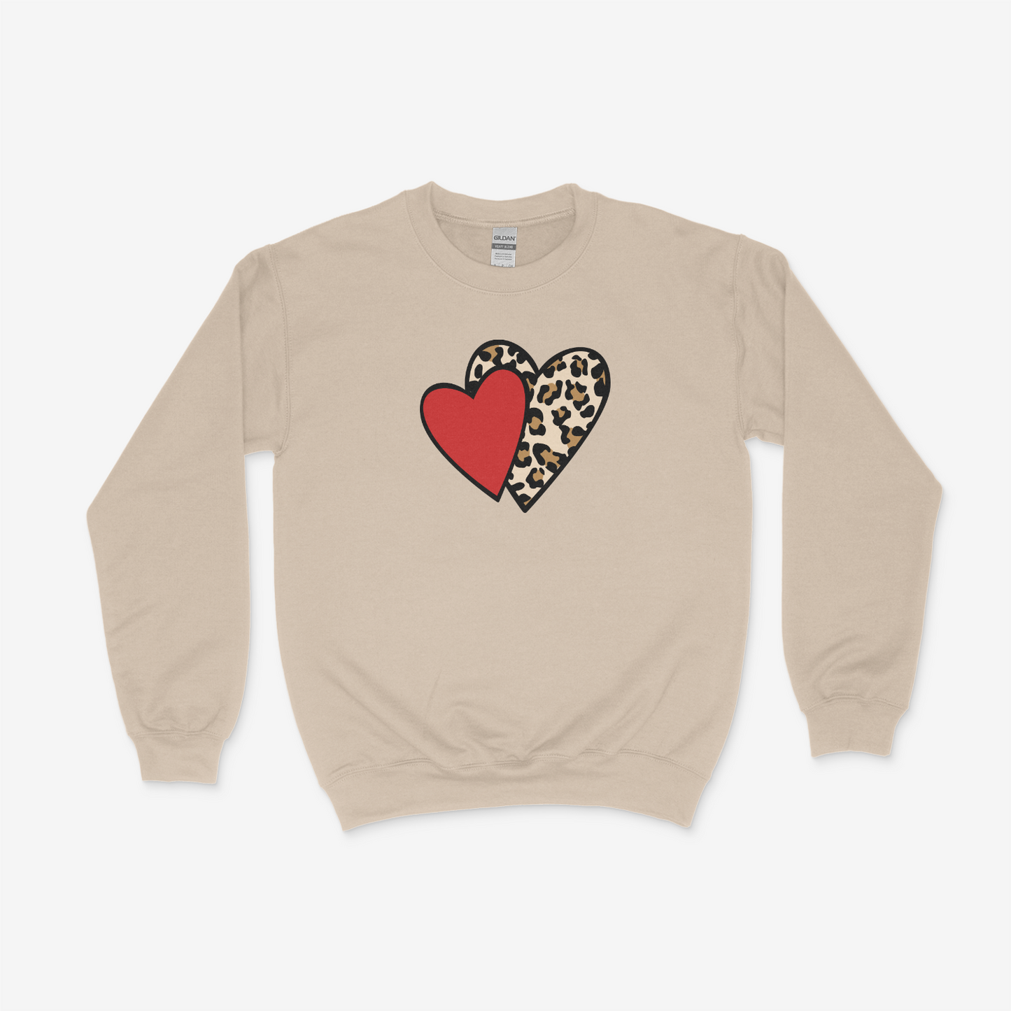 Two Hearts with Leopard