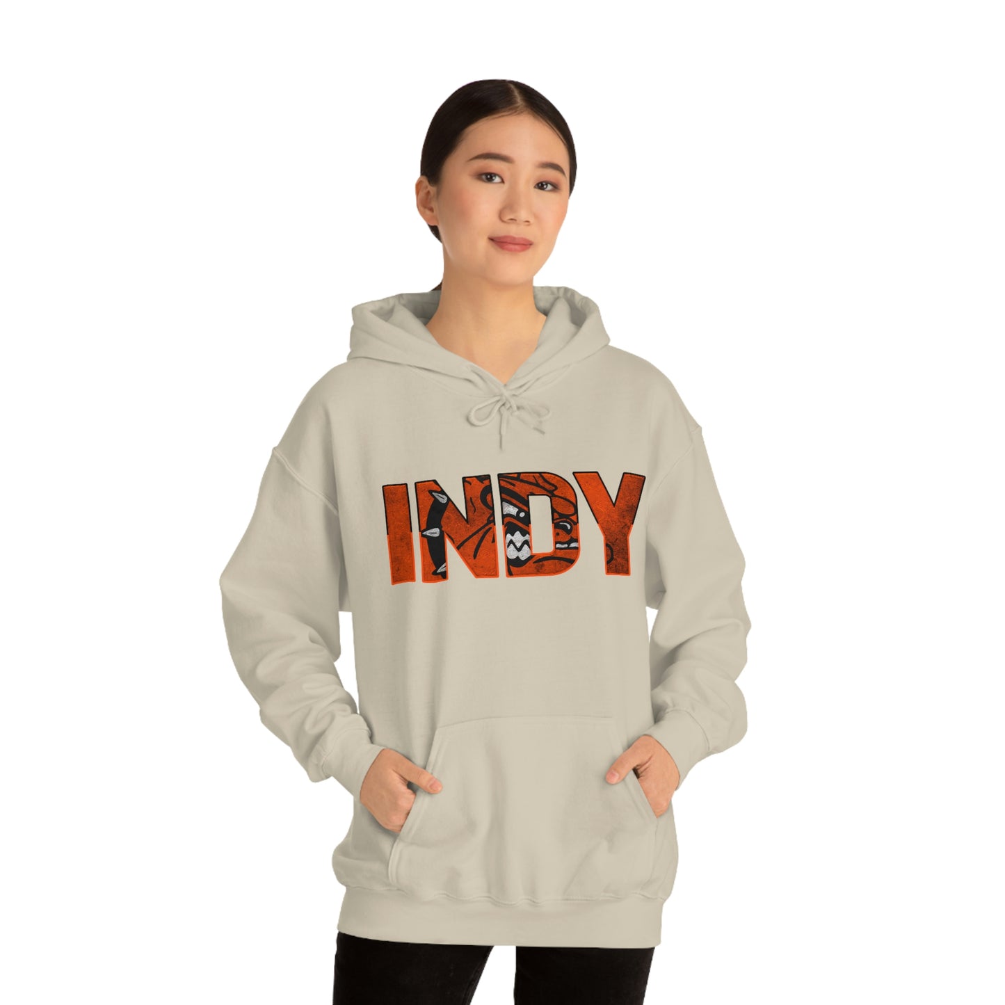 Indy with Logo - Hooded Sweatshirt
