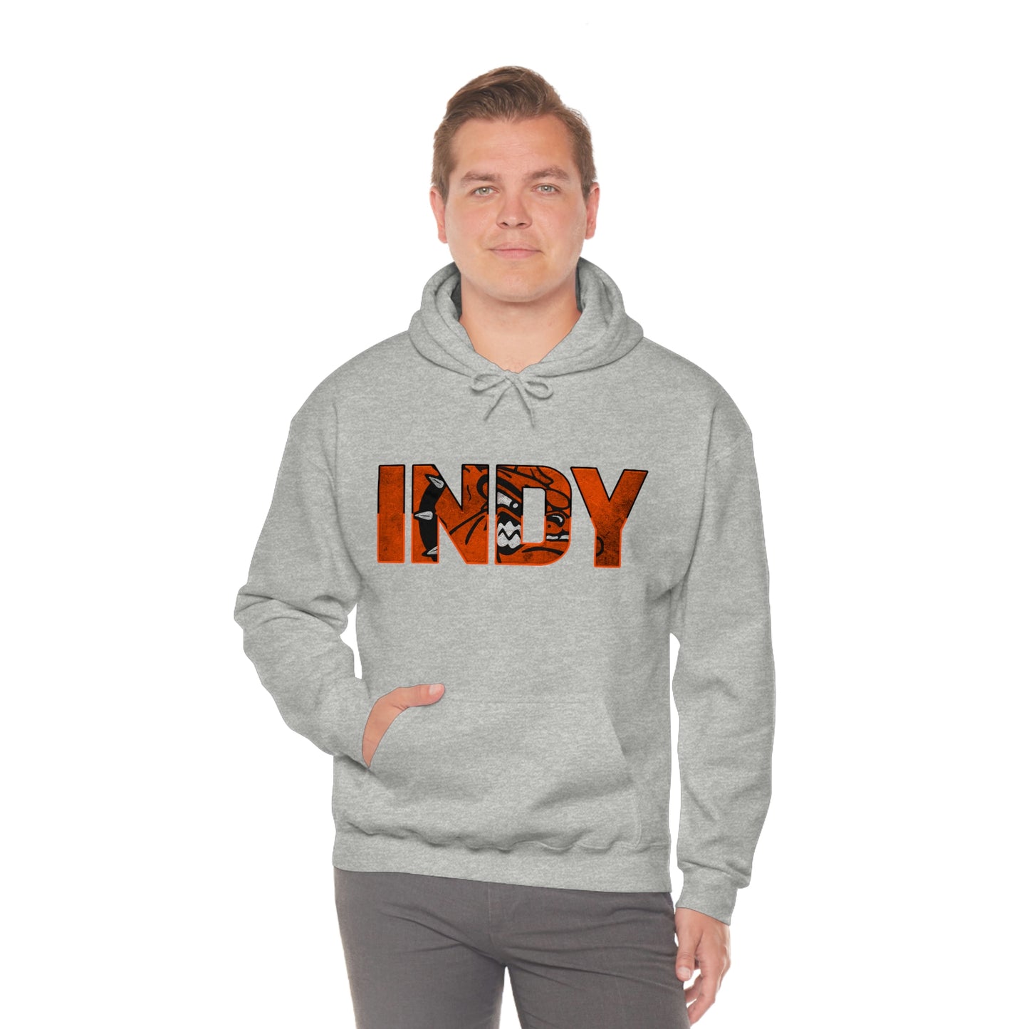 Indy with Logo - Hooded Sweatshirt