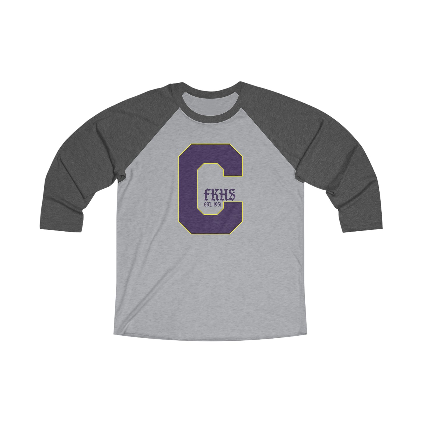 Classic C - Unisex Tri-Blend 3\4 Raglan Tee