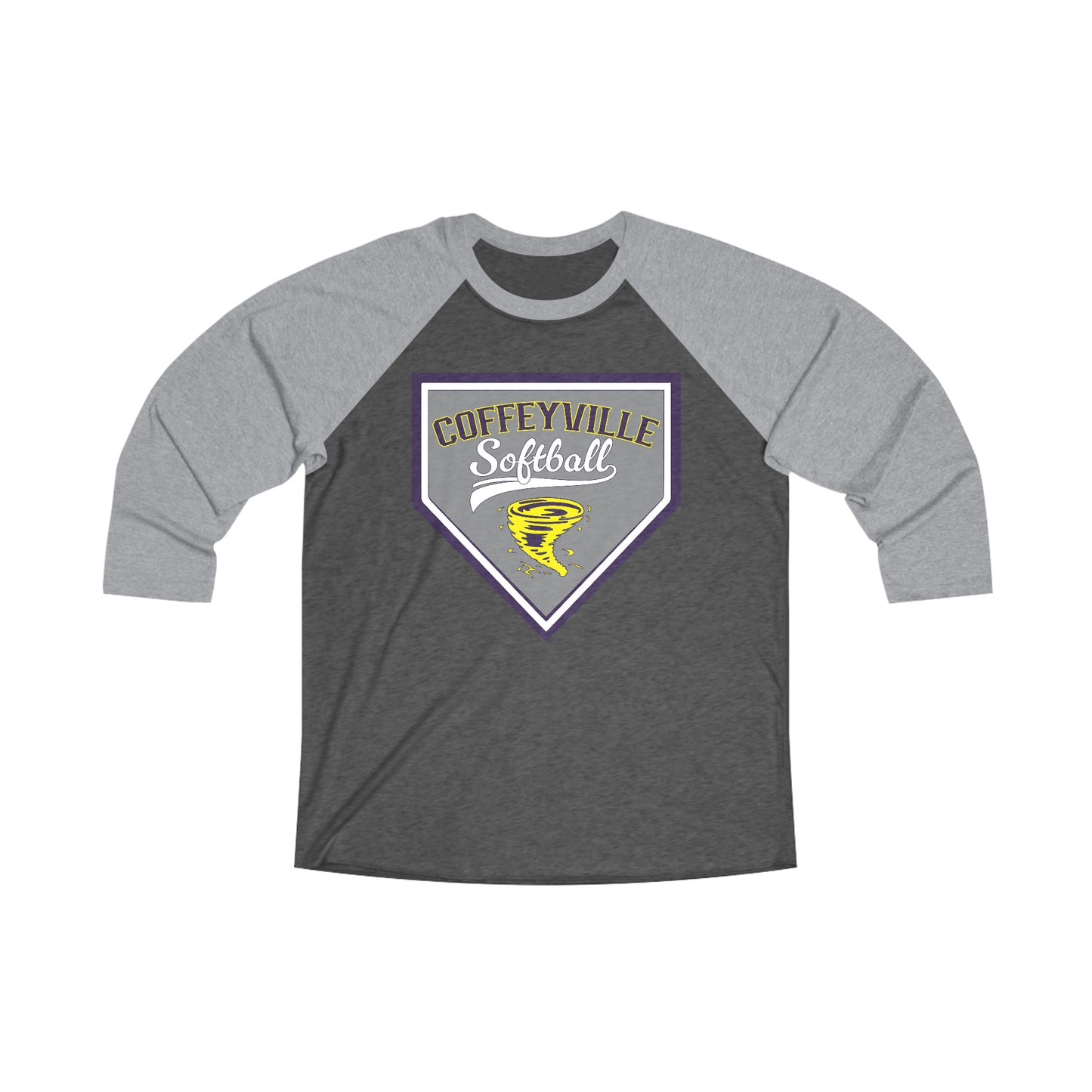 Softball - Unisex Tri-Blend 3\4 Raglan Tee