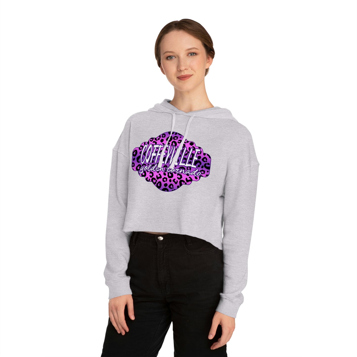 Leopard 1 -Women’s Cropped Hooded Sweatshirt