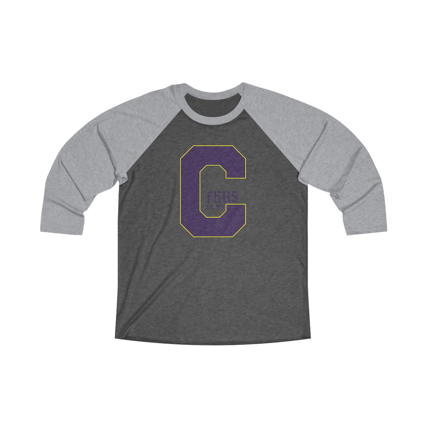 Classic C - Unisex Tri-Blend 3\4 Raglan Tee
