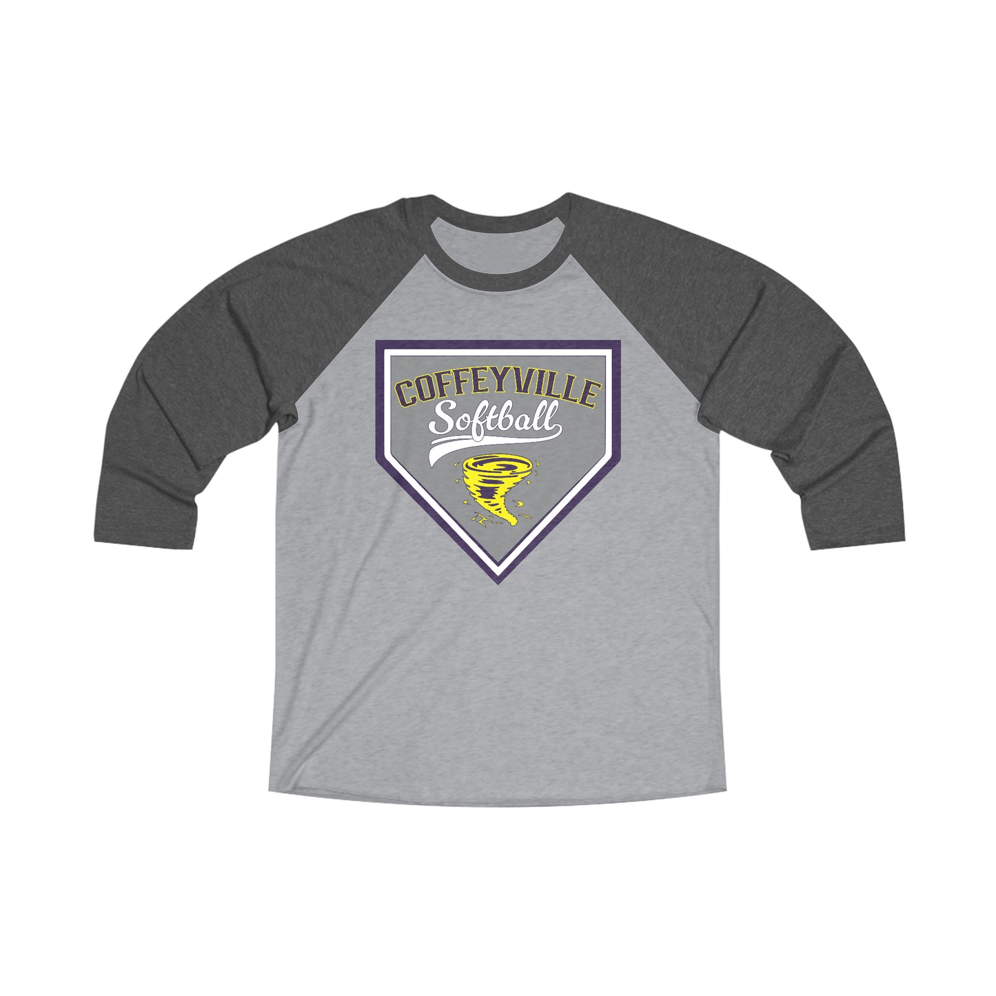 Softball - Unisex Tri-Blend 3\4 Raglan Tee