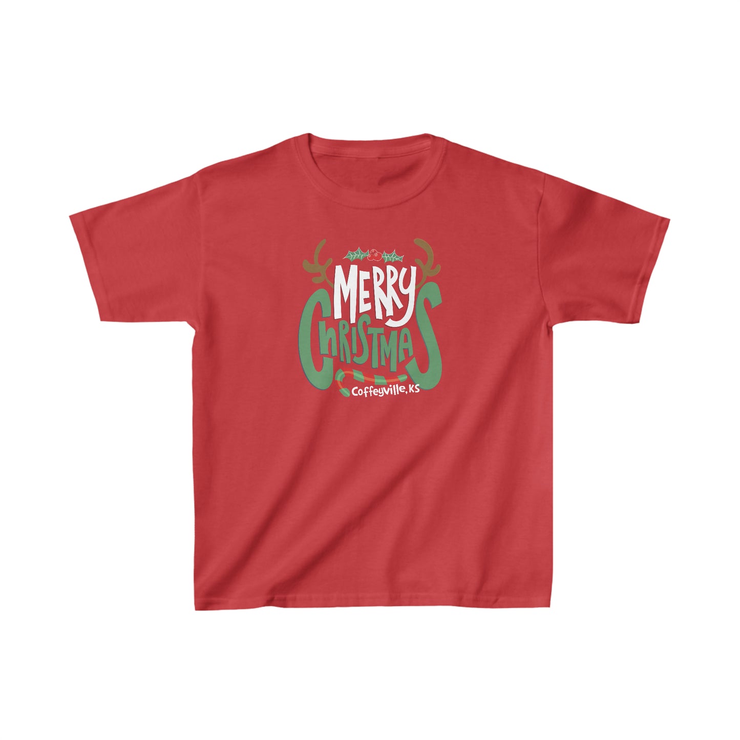 Merry Christmas Cville - Kids Heavy Cotton™ Tee