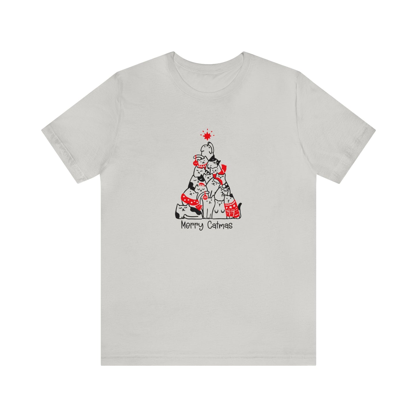 Merry Catmas - Bella + Canvas Unisex Jersey Short Sleeve Tee