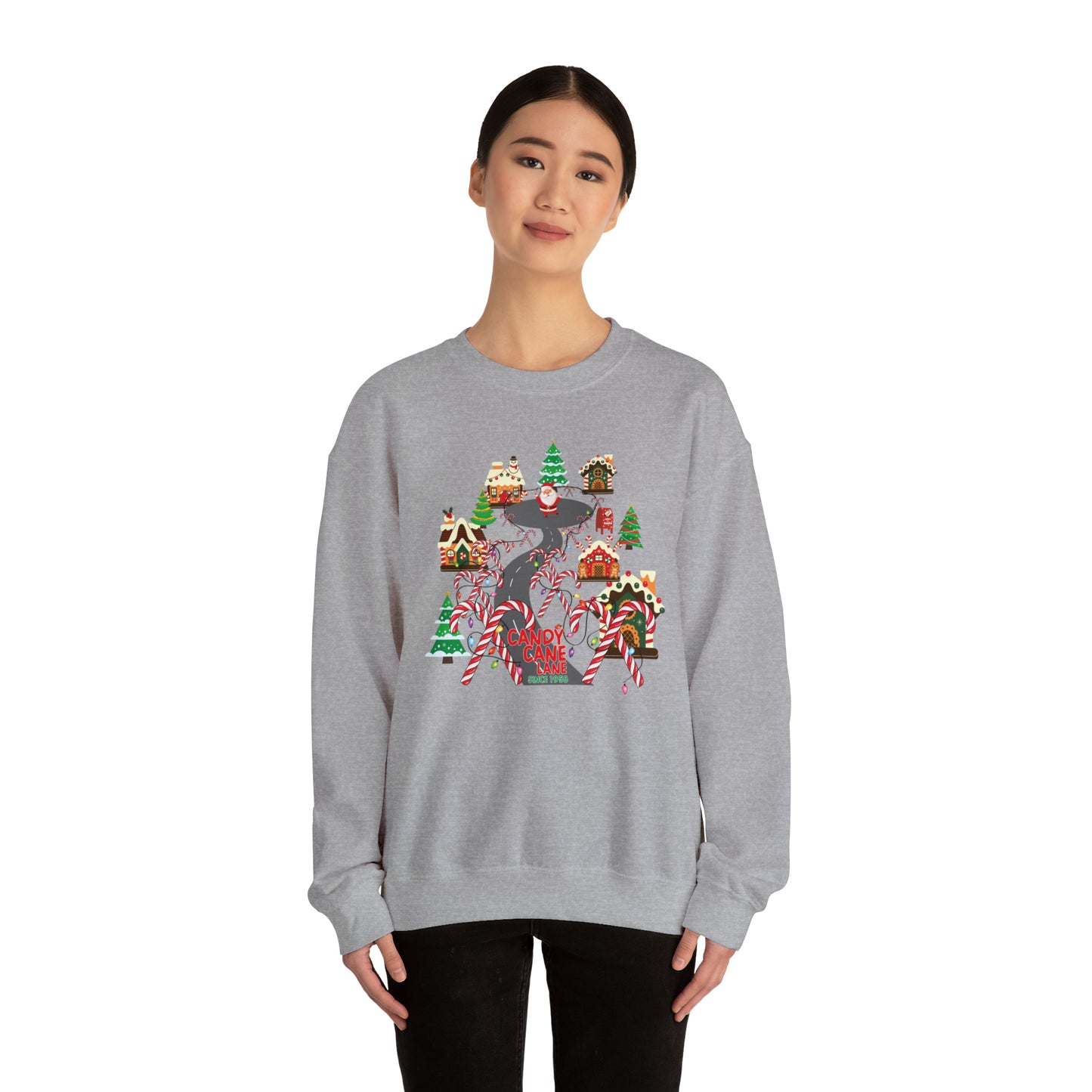 Candy Cane Lane Unisex Heavy Blend™ Crewneck Sweatshirt