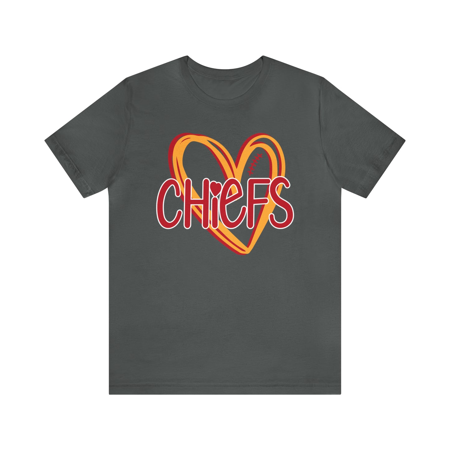 Chiefs Heart - Bella Canvas Short Sleeve Tee