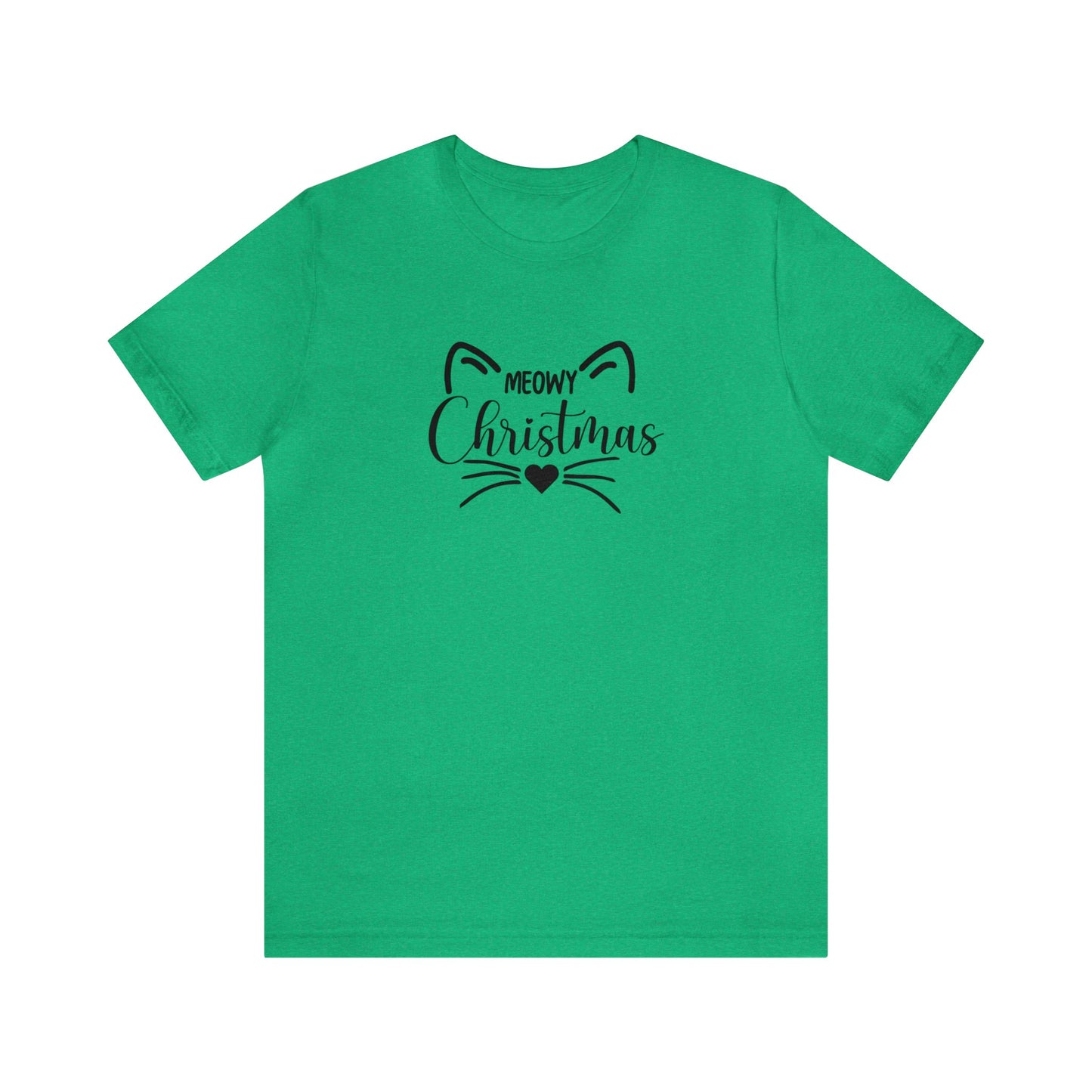 Meowy Christmas - Bella + Canvas Unisex Jersey Short Sleeve Tee