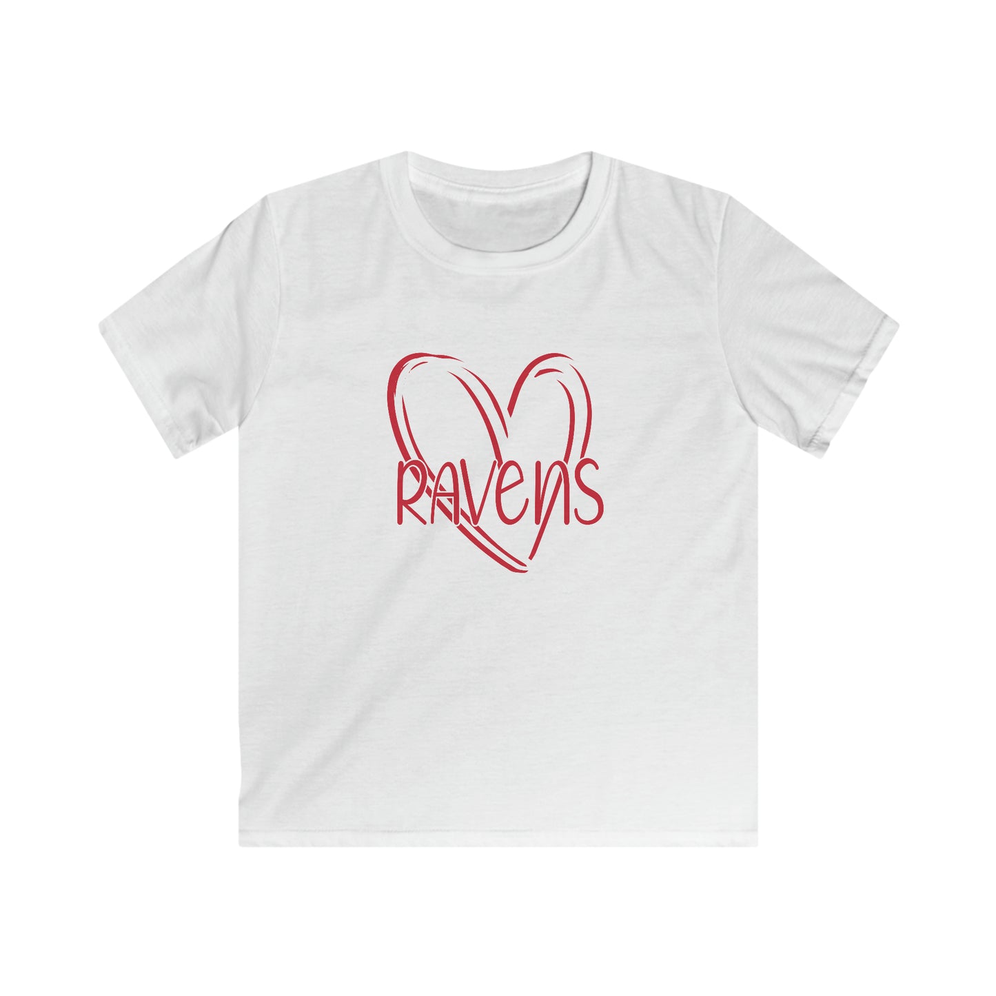 Ravens Heart - Kids Softstyle Tee