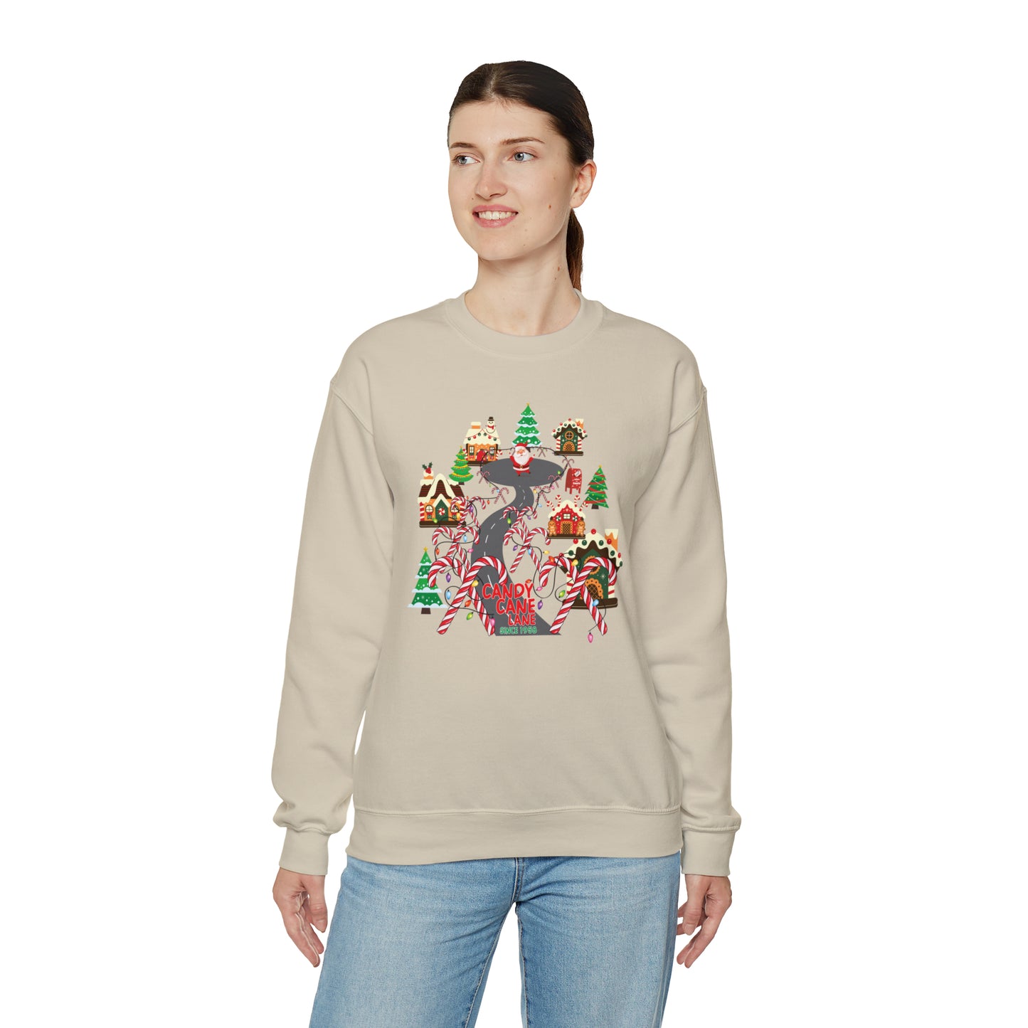 Candy Cane Lane Unisex Heavy Blend™ Crewneck Sweatshirt