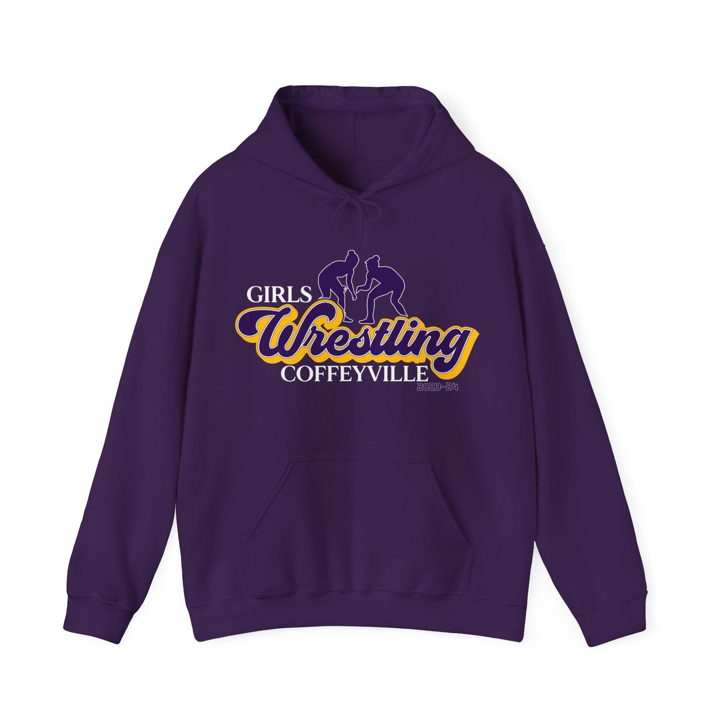 Girls Wrestling Unisex Heavy Blend™ Hooded Sweatshirt
