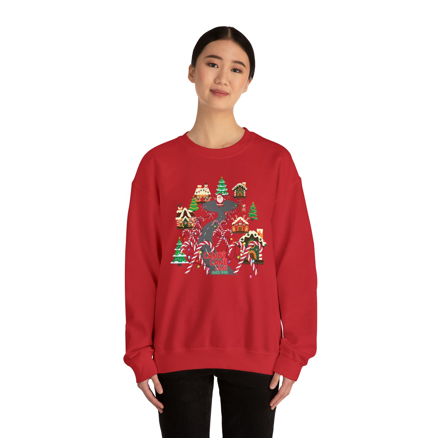 Candy Cane Lane Unisex Heavy Blend™ Crewneck Sweatshirt