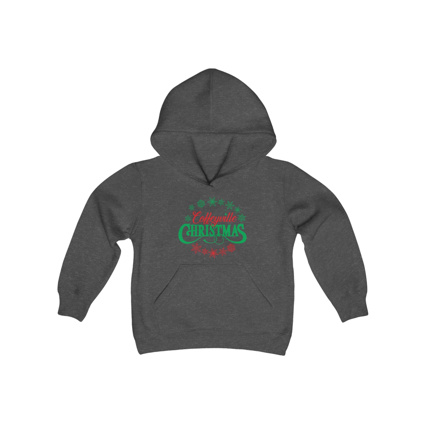 Cville Christmas- Youth Heavy Blend Hooded Sweatshirt