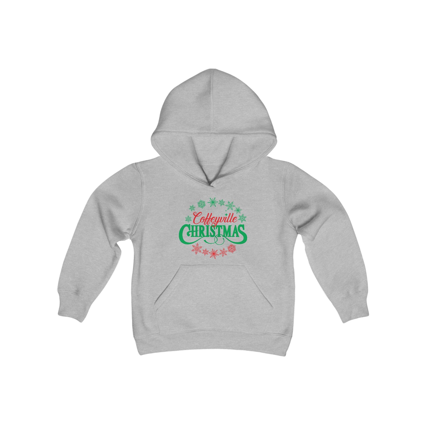 Cville Christmas- Youth Heavy Blend Hooded Sweatshirt