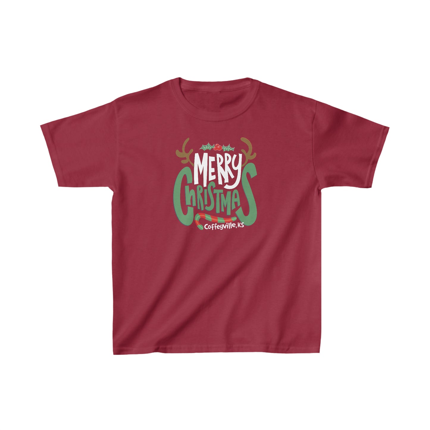 Merry Christmas Cville - Kids Heavy Cotton™ Tee