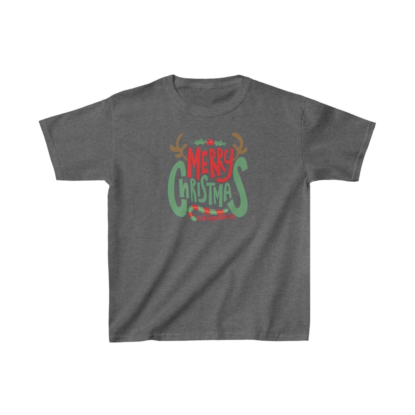 Merry Christmas Cville - Kids Heavy Cotton™ Tee