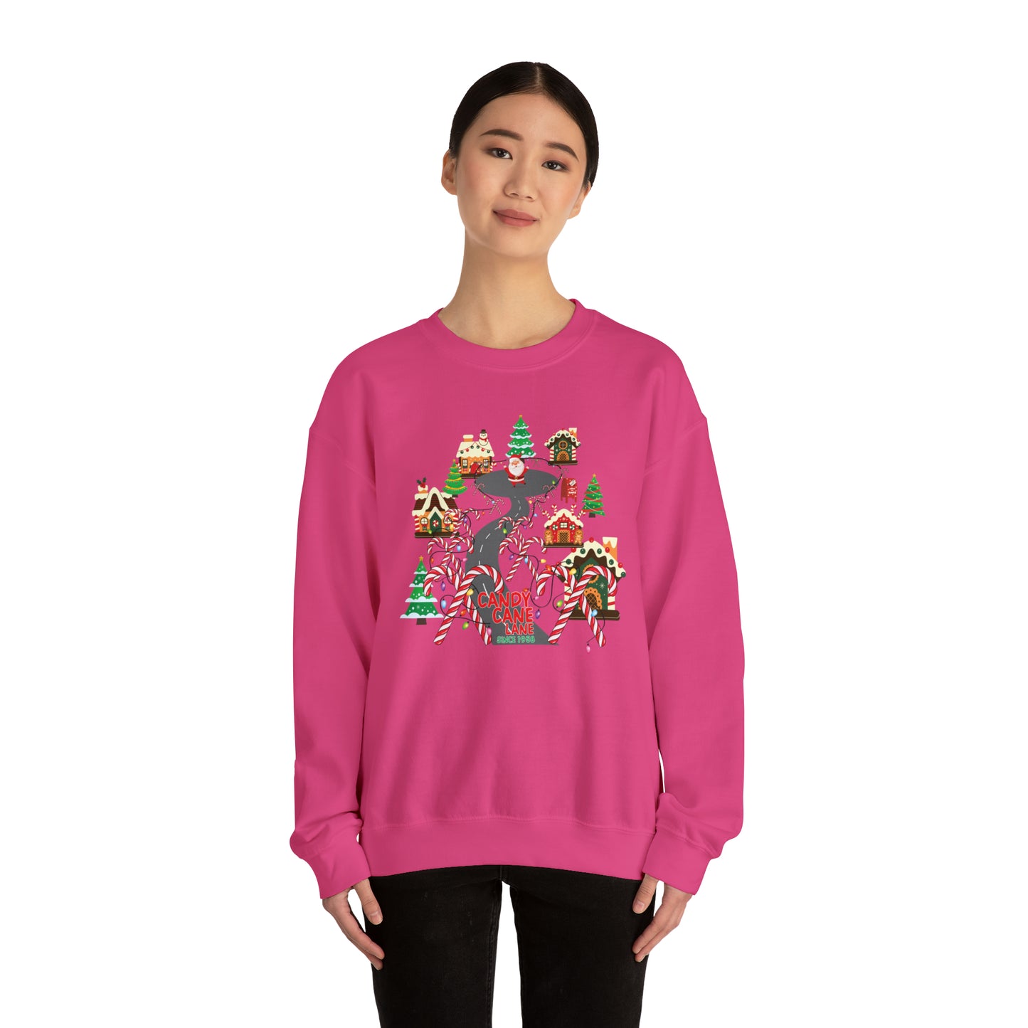 Candy Cane Lane Unisex Heavy Blend™ Crewneck Sweatshirt