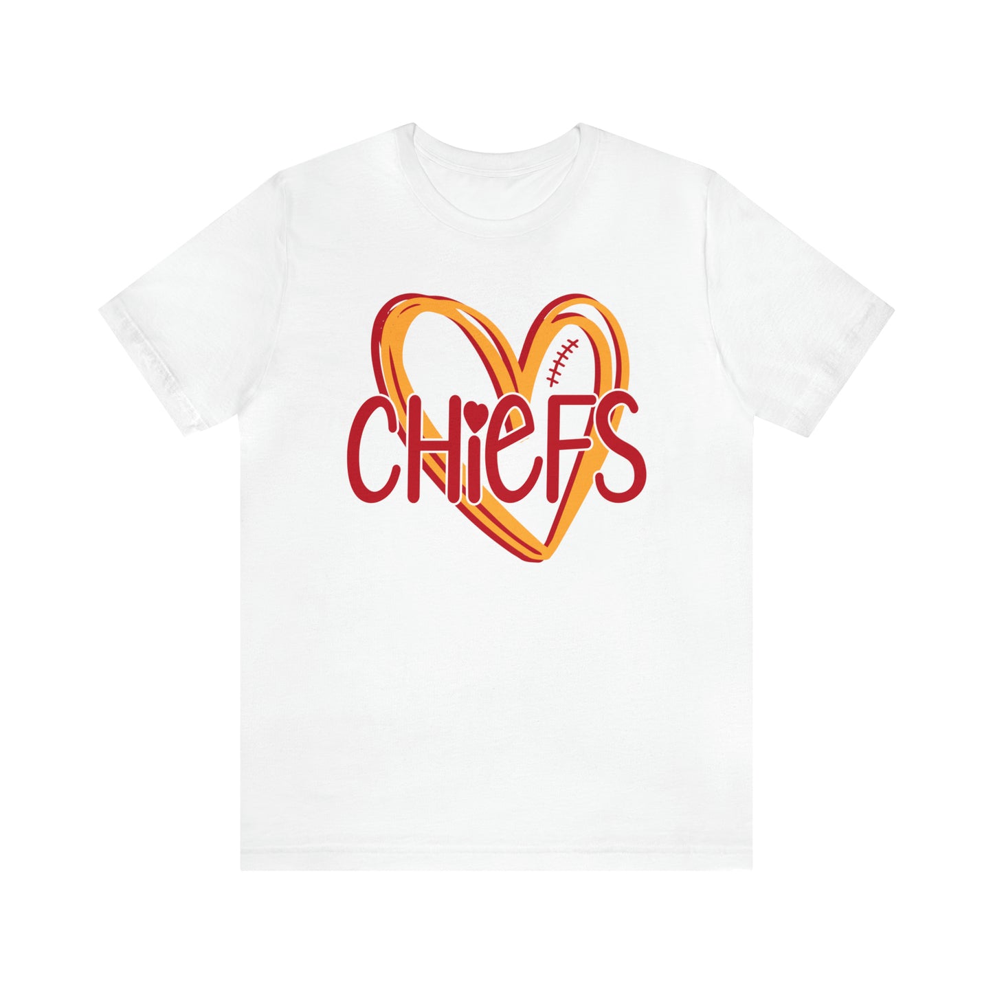 Chiefs Heart - Bella Canvas Short Sleeve Tee