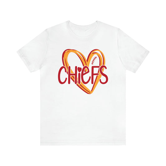 Chiefs Heart - Bella Canvas Short Sleeve Tee