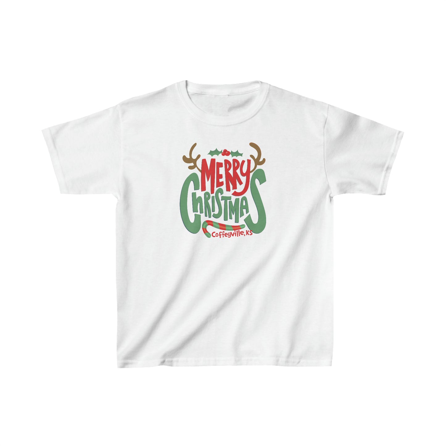 Merry Christmas Cville - Kids Heavy Cotton™ Tee