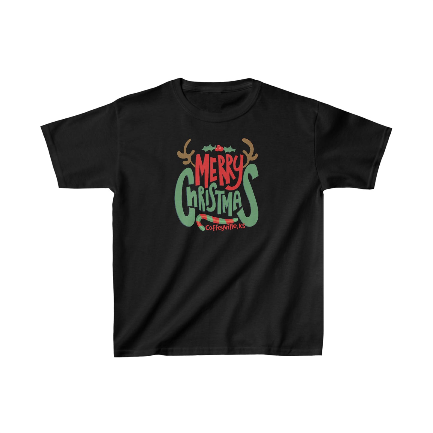 Merry Christmas Cville - Kids Heavy Cotton™ Tee