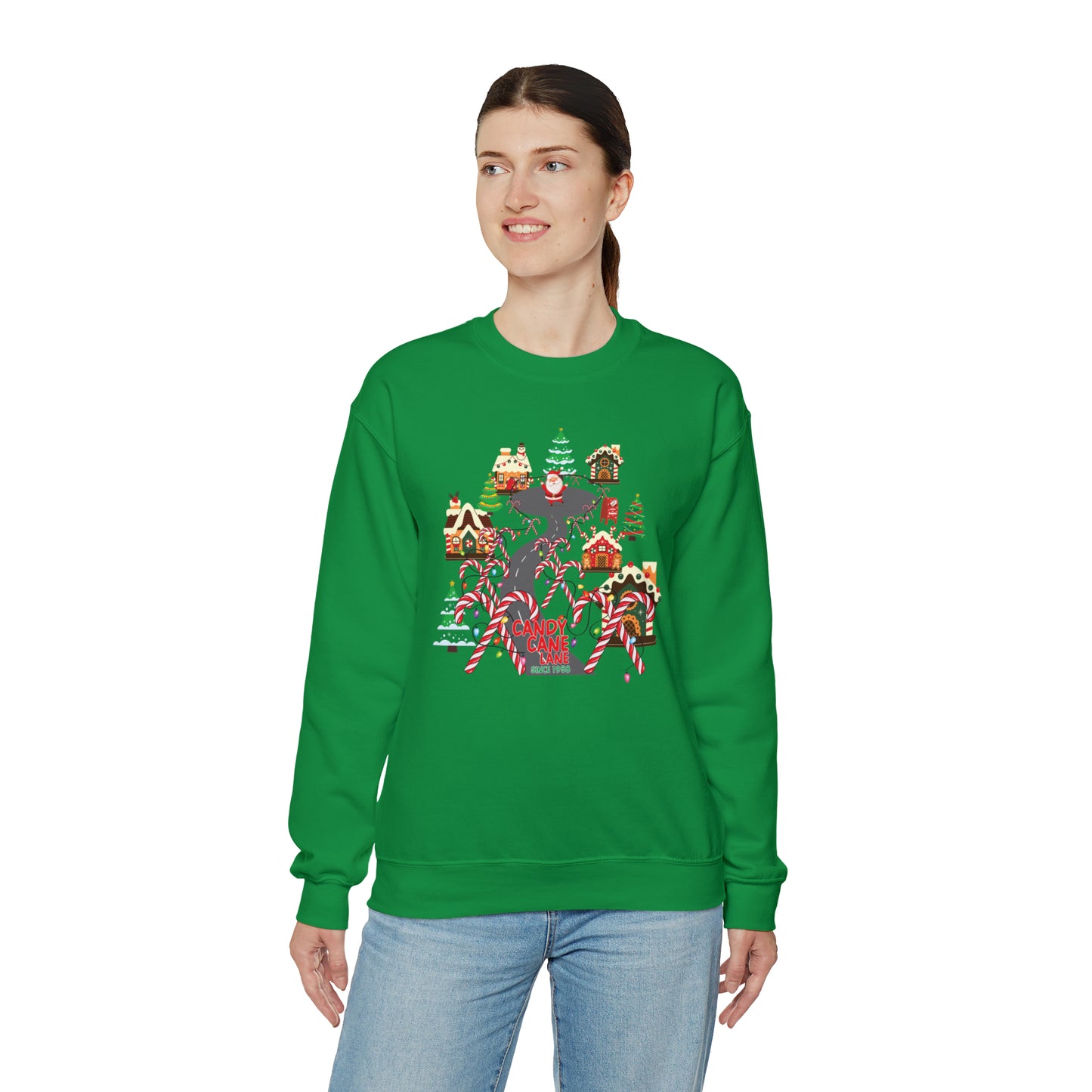 Candy Cane Lane Unisex Heavy Blend™ Crewneck Sweatshirt