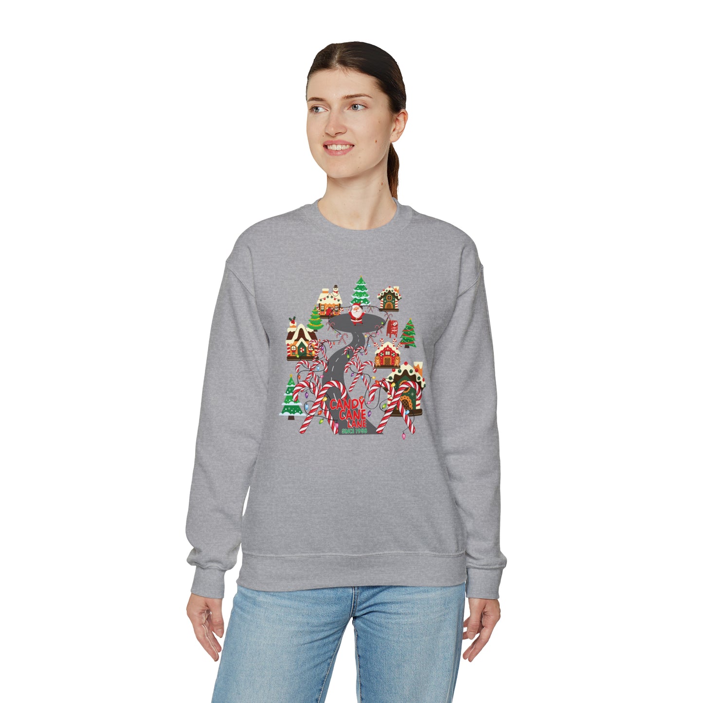 Candy Cane Lane Unisex Heavy Blend™ Crewneck Sweatshirt