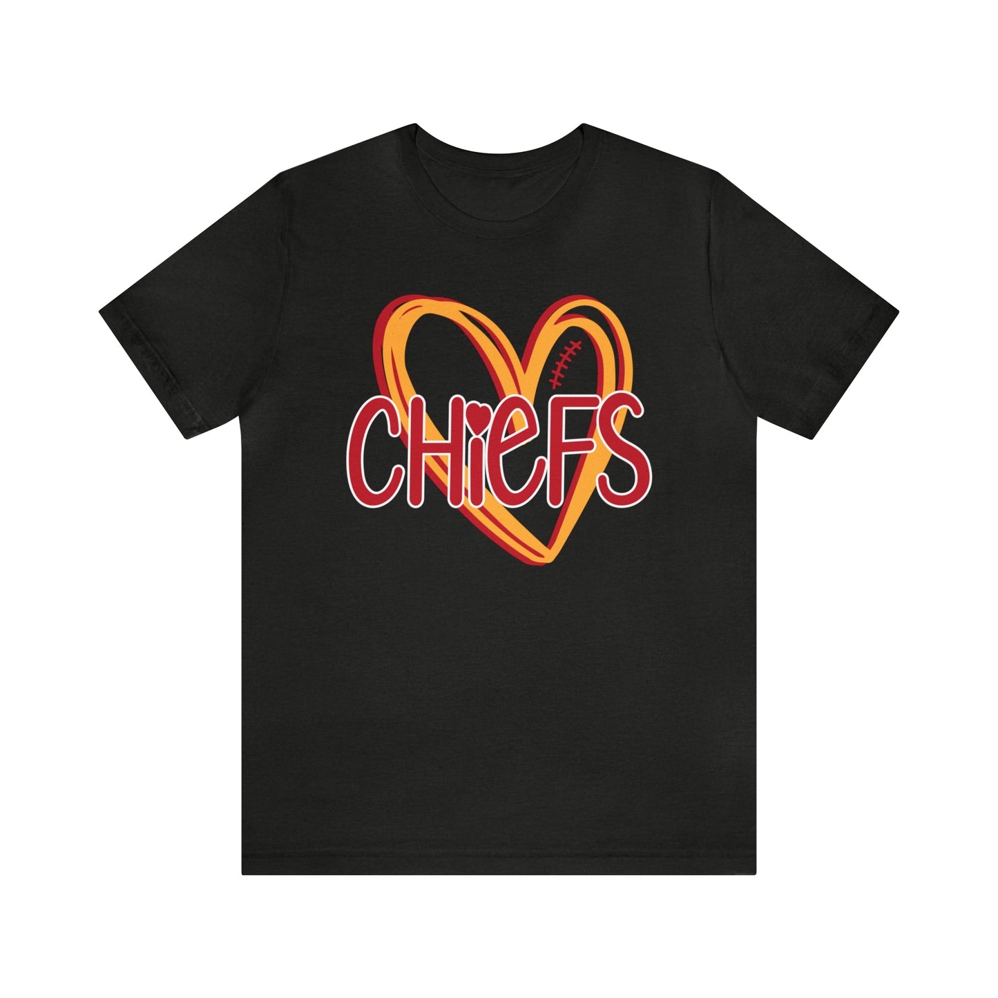 Chiefs Heart - Bella Canvas Short Sleeve Tee