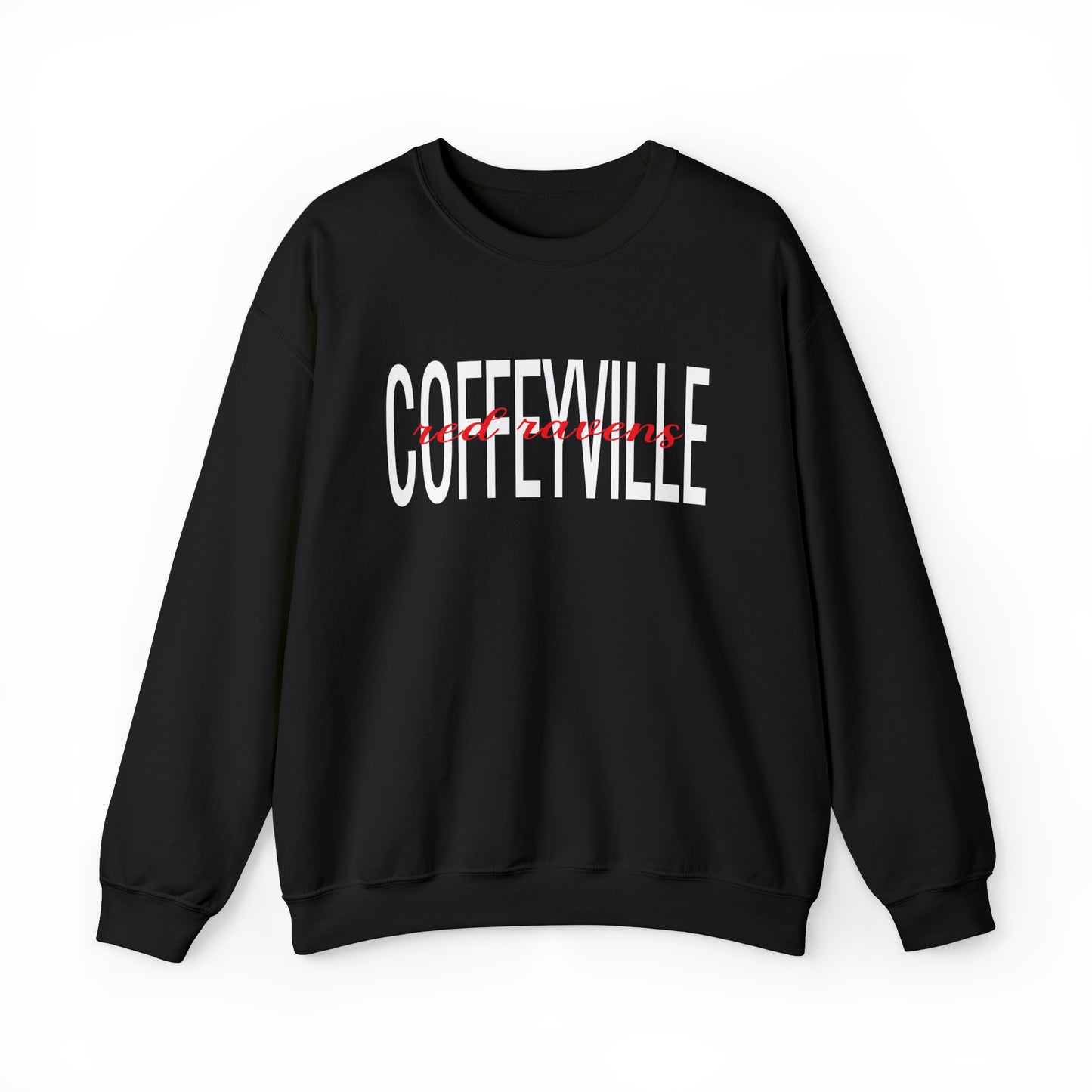 Coffeyville Red Ravens - Gildan Unisex Heavy Blend™ Crewneck Sweatshirt