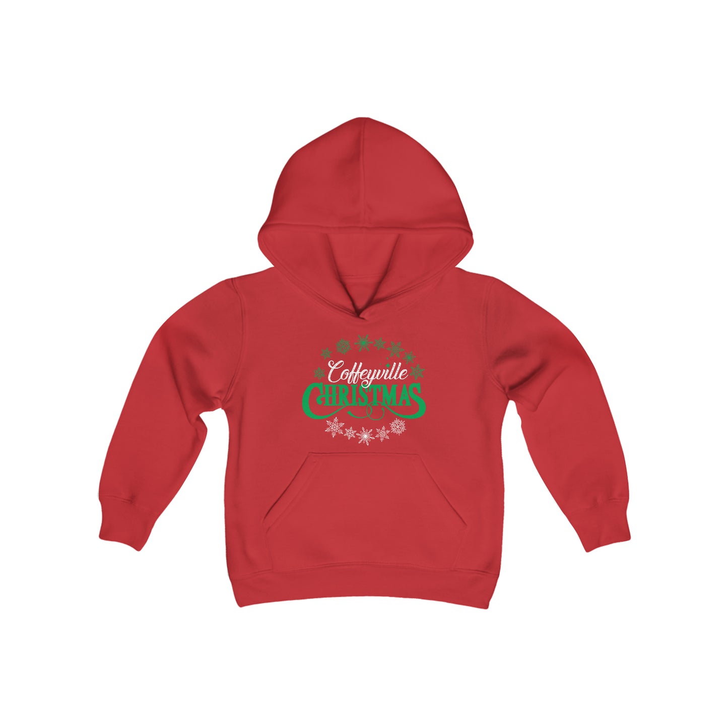 Cville Christmas- Youth Heavy Blend Hooded Sweatshirt