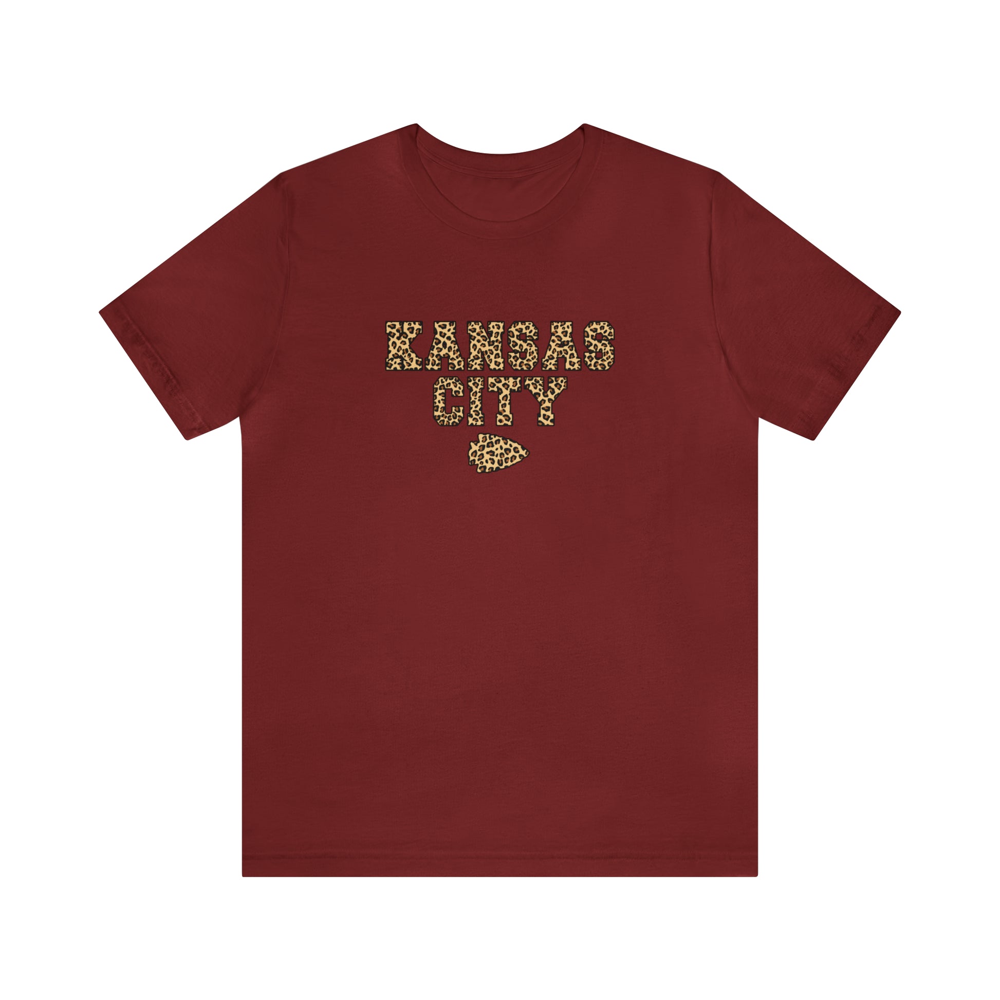 KC Chiefs Leopard Skin – Bella Canvas Tee – BLCK HRT Apparel Co.