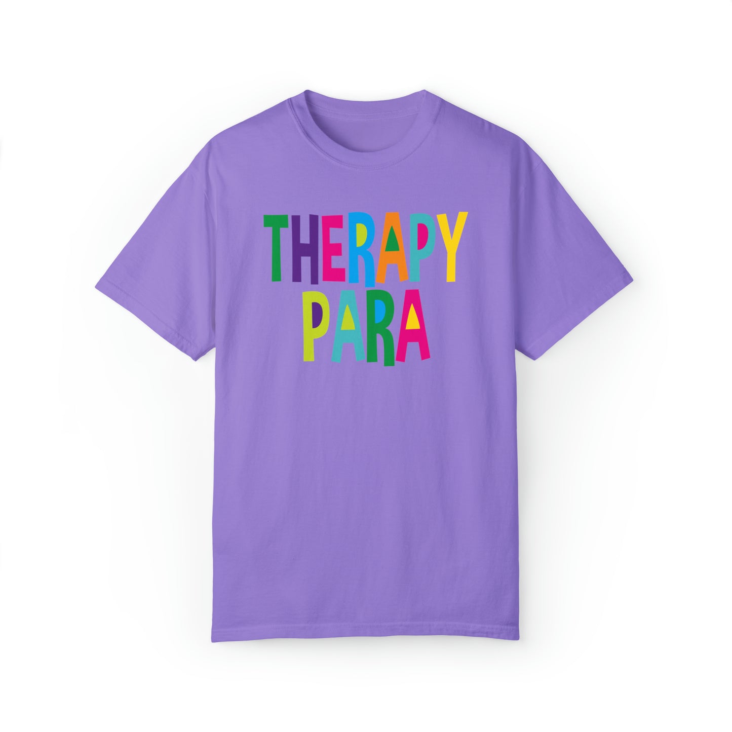Therapy Para - Comfort Colors 1717 Unisex Garment-Dyed T-shirt