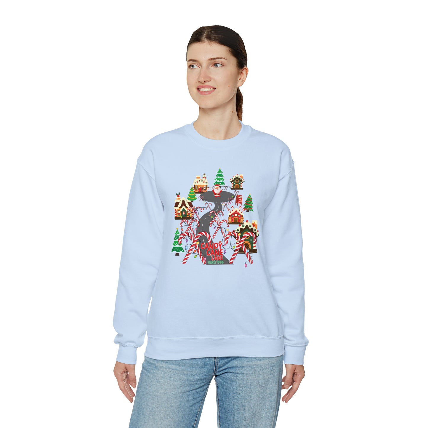 Candy Cane Lane Unisex Heavy Blend™ Crewneck Sweatshirt