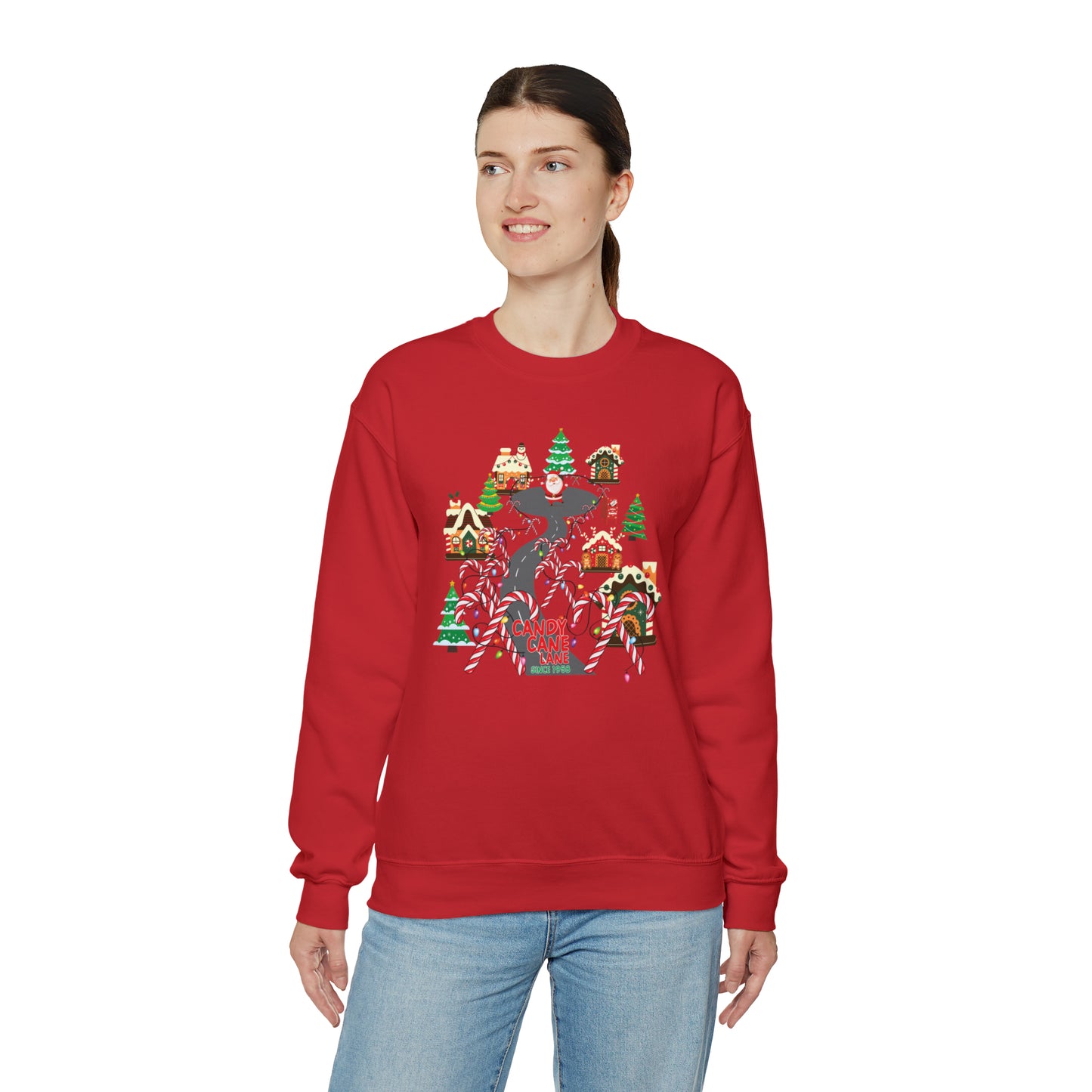 Candy Cane Lane Unisex Heavy Blend™ Crewneck Sweatshirt