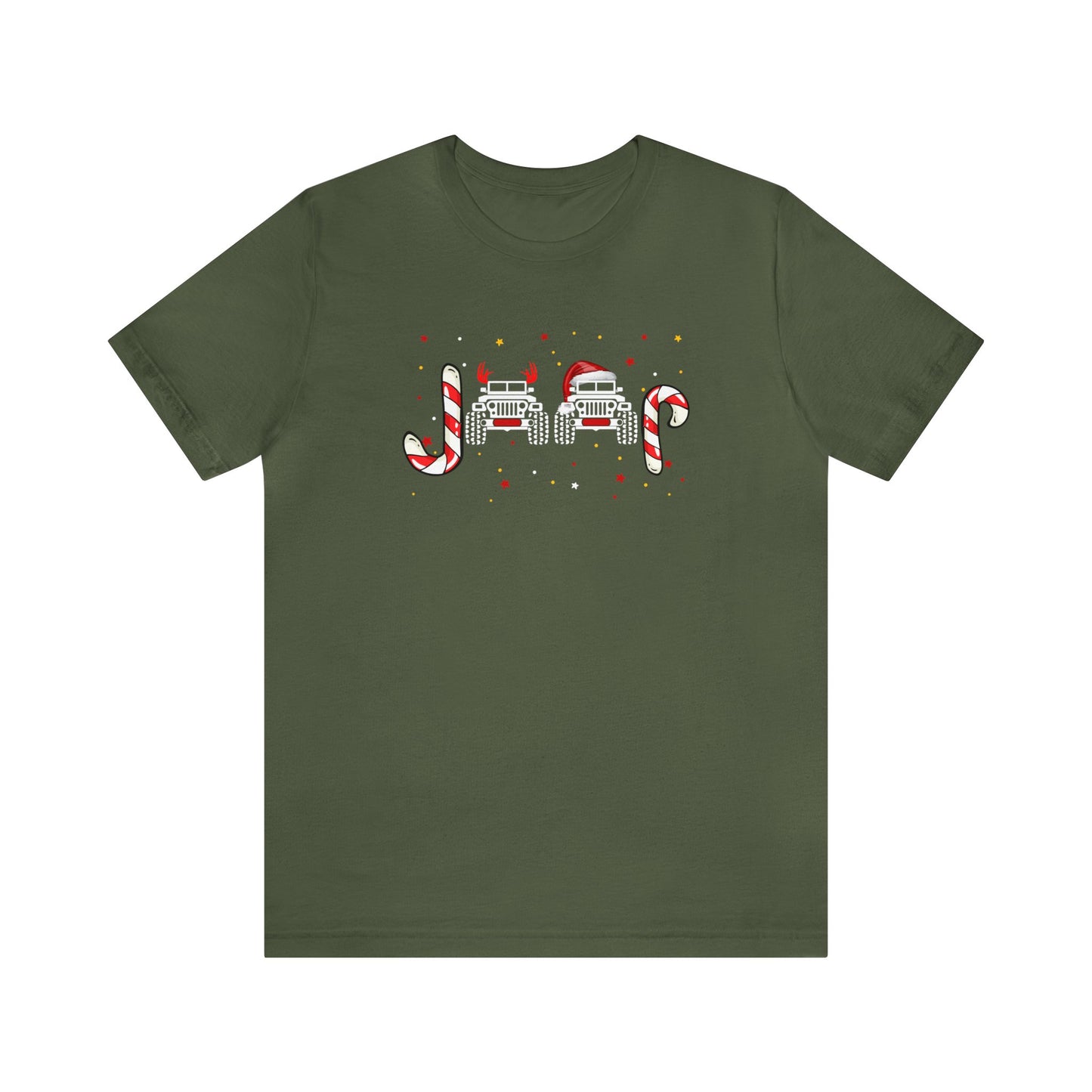 Jeep Christmas - Bella + Canvas Unisex Jersey Short Sleeve Tee