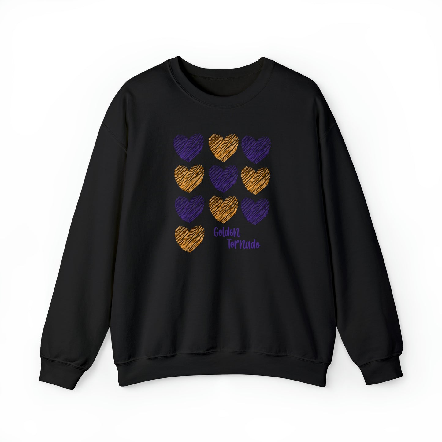 Golden Tornado Hearts - Crewneck Sweatshirt