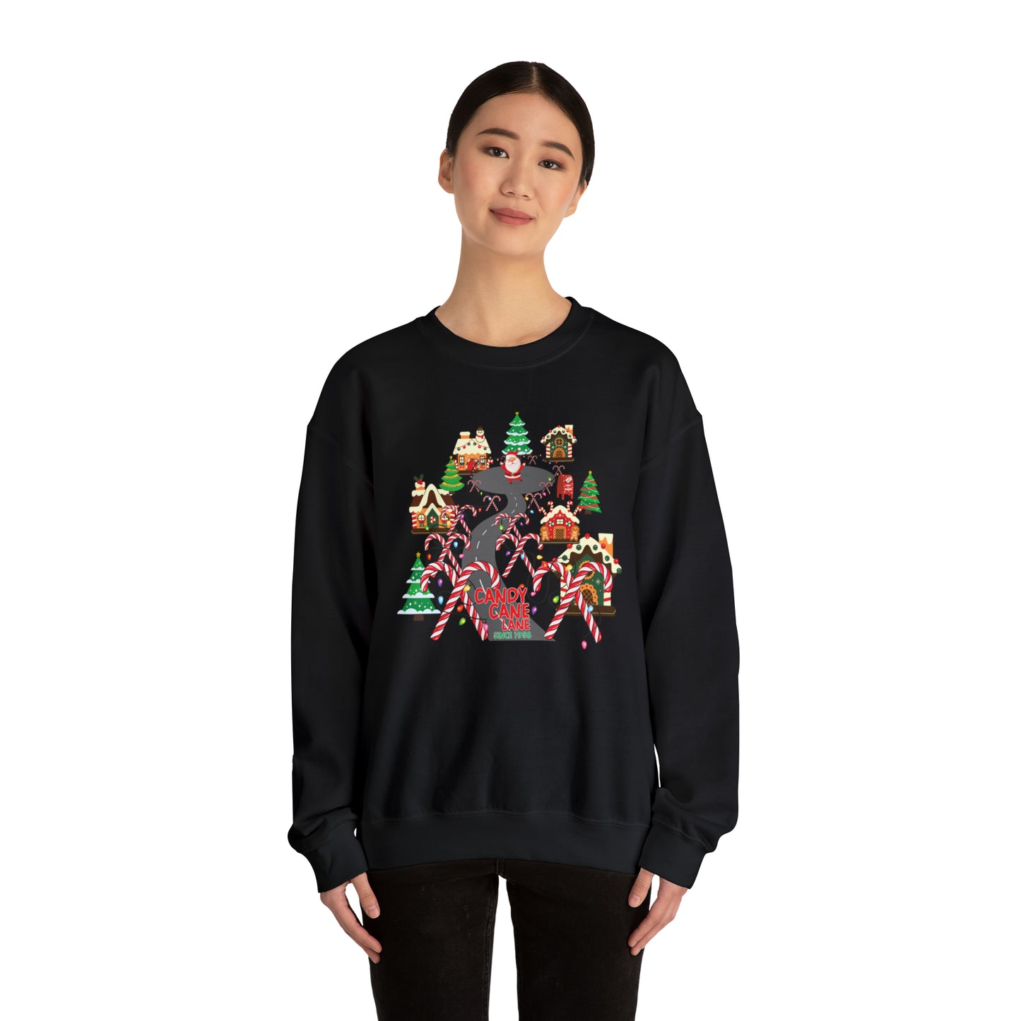 Candy Cane Lane Unisex Heavy Blend™ Crewneck Sweatshirt