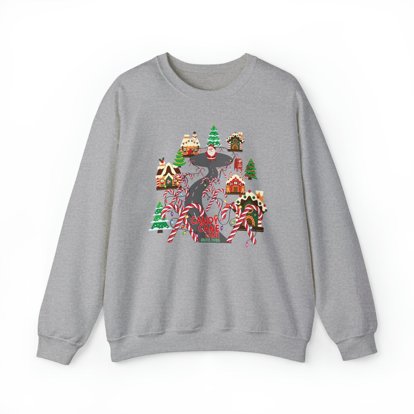 Candy Cane Lane Unisex Heavy Blend™ Crewneck Sweatshirt