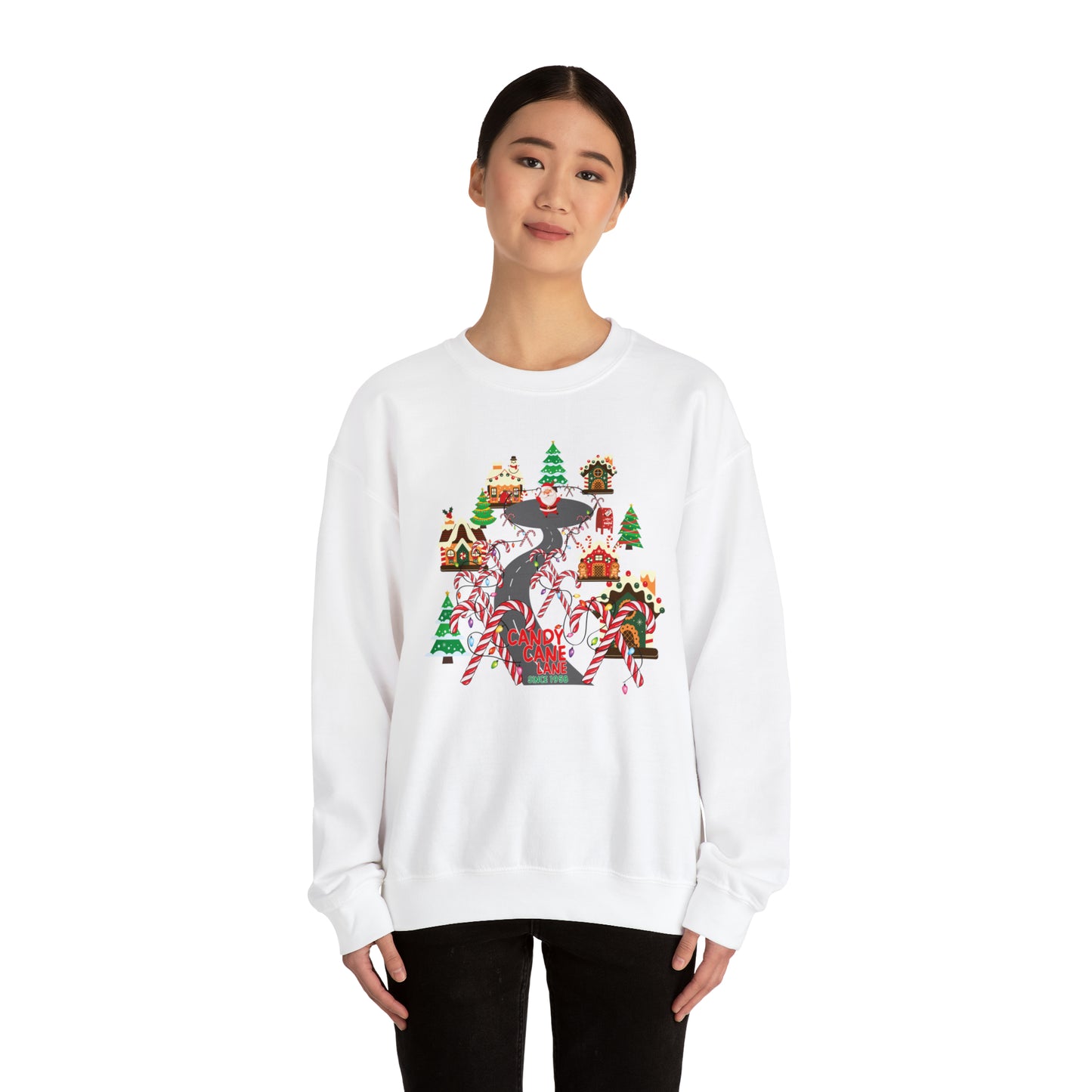 Candy Cane Lane Unisex Heavy Blend™ Crewneck Sweatshirt