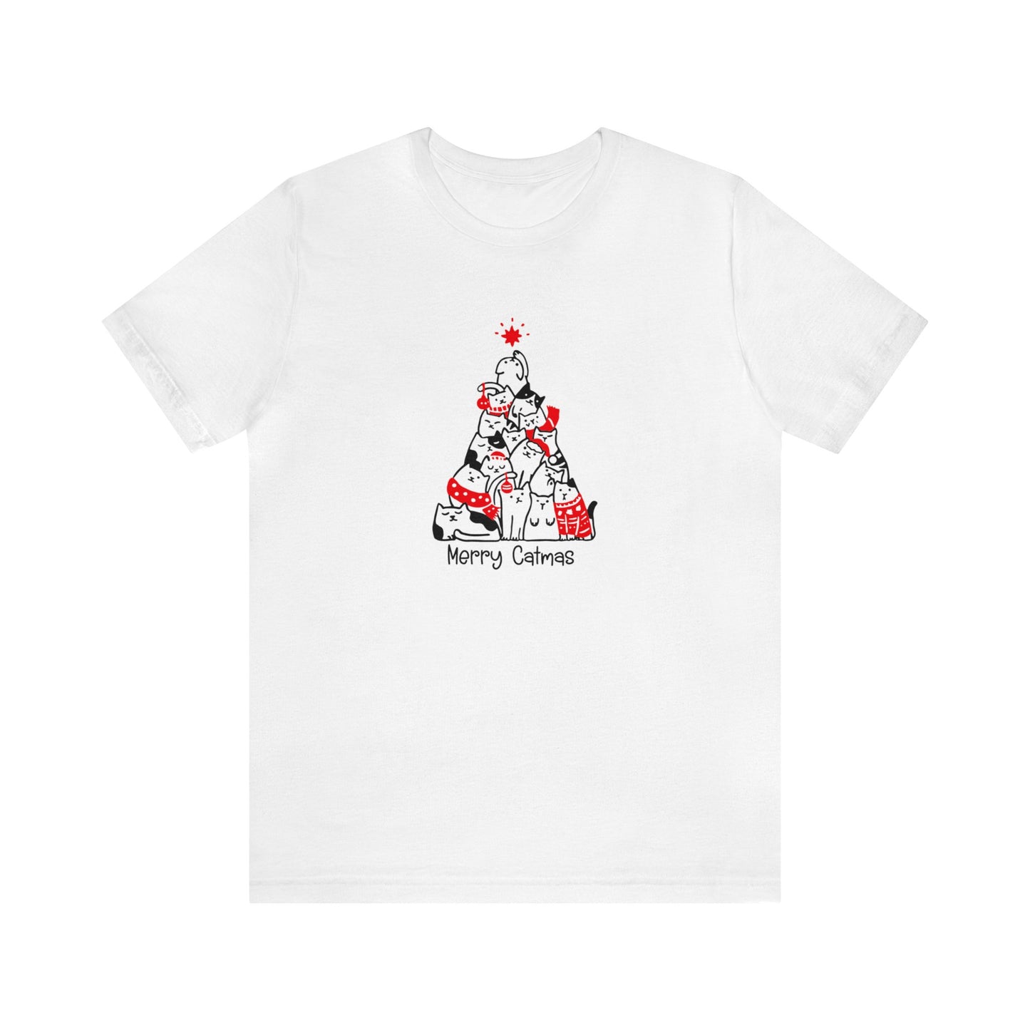 Merry Catmas - Bella + Canvas Unisex Jersey Short Sleeve Tee