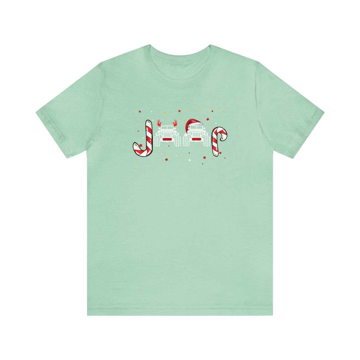 Jeep Christmas - Bella + Canvas Unisex Jersey Short Sleeve Tee