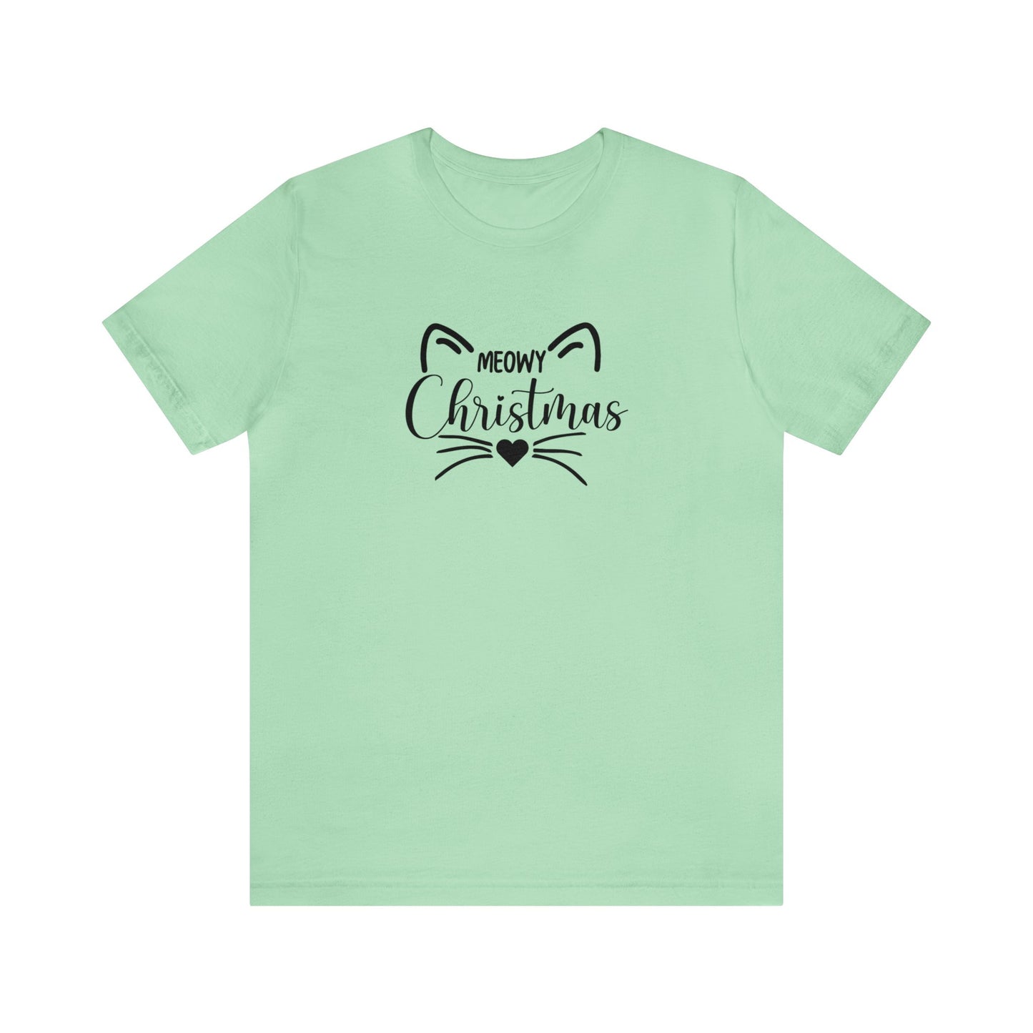 Meowy Christmas - Bella + Canvas Unisex Jersey Short Sleeve Tee